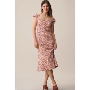 NWT Maeve Anthropologie The Cecily Fit & Flare Sweetheart  Dress